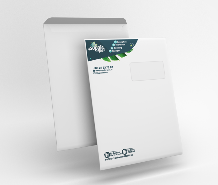 Enveloppe C4 avec fenetre